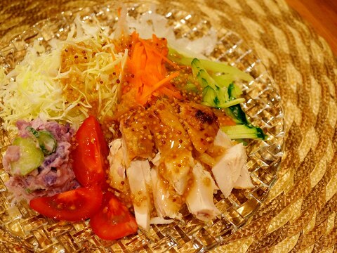 丸鶏のリメイクサラダ